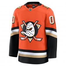 Anaheim Ducks Fanatics Home Premium Custom Jersey Orange Anaheim Ducks Fanatics Home Premium Custom Jersey Orange