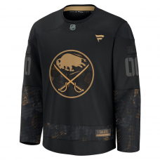 Buffalo Sabres Fanatics 2024 Military Appreciation Custom Practice Jersey Black Buffalo Sabres Fanatics 2024 Military Appreciation Custom Practice Jersey Black