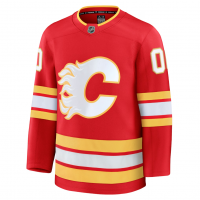 Calgary Flames Fanatics Home Premium Custom Jersey Red