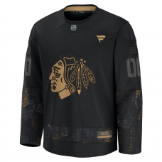 Chicago Blackhawks Fanatics 2024 Military Appreciation Custom Practice Jersey Black Chicago Blackhawks Fanatics 2024 Military Appreciation Custom Practice Jersey Black