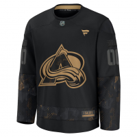 Colorado Avalanche Fanatics 2024 Military Appreciation Custom Practice Jersey Black