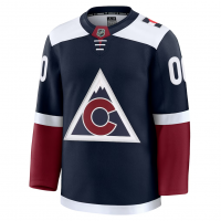 Colorado Avalanche Fanatics Alternate Premium Custom Jersey Navy