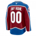 Colorado Avalanche Fanatics Home Premium Custom Jersey Burgundy