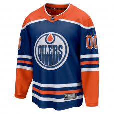 Edmonton Oilers Fanatics Home Breakaway Custom Jersey Royal