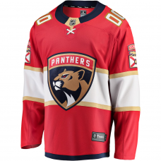 Florida Panthers Fanatics Home Breakaway Custom Jersey Red Florida Panthers Fanatics Home Breakaway Custom Jersey Red