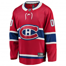 Montreal Canadiens Fanatics Home Breakaway Custom Jersey Red Montreal Canadiens Fanatics Home Breakaway Custom Jersey Red