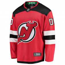 New Jersey Devils Fanatics Home Breakaway Custom Jersey Red New Jersey Devils Fanatics Home Breakaway Custom Jersey Red