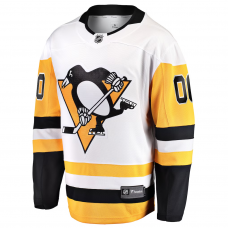 Pittsburgh Penguins Fanatics Away Breakaway Custom Jersey White Pittsburgh Penguins Fanatics Away Breakaway Custom Jersey White