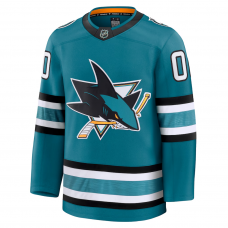 San Jose Sharks Fanatics Home Premium Custom Jersey Teal San Jose Sharks Fanatics Home Premium Custom Jersey Teal