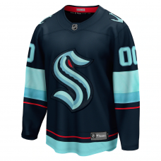 Seattle Kraken Fanatics Home Breakaway Custom Jersey Deep Sea Blue Seattle Kraken Fanatics Home Breakaway Custom Jersey Deep Sea Blue