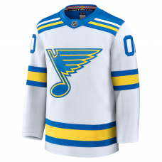 St. Louis Blues Fanatics Away Premium Custom Jersey White St. Louis Blues Fanatics Away Premium Custom Jersey White