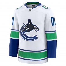 Vancouver Canucks Fanatics Away Premium Custom Jersey White Vancouver Canucks Fanatics Away Premium Custom Jersey White
