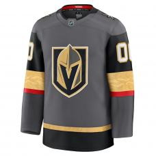 Vegas Golden Knights Fanatics Alternate Premium Custom Jersey Gray Vegas Golden Knights Fanatics Alternate Premium Custom Jersey Gray