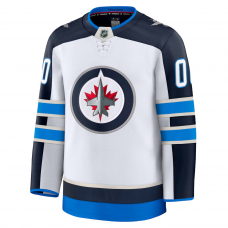 Winnipeg Jets Fanatics Away Premium Custom Jersey White Winnipeg Jets Fanatics Away Premium Custom Jersey White