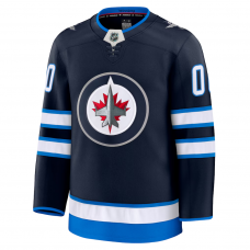 Winnipeg Jets Fanatics Home Premium Custom Jersey Navy Winnipeg Jets Fanatics Home Premium Custom Jersey Navy